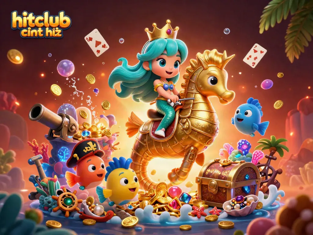 Experience the thrill at hitclub chính chủ with our vibrant gaming paradise illustration.